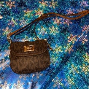 Small Brown Micheal Kors Crossbody Bag